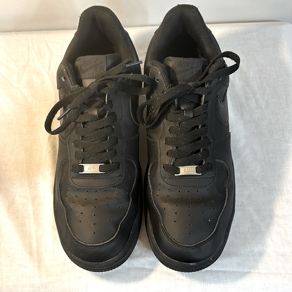 Nike Air Force Ones all black